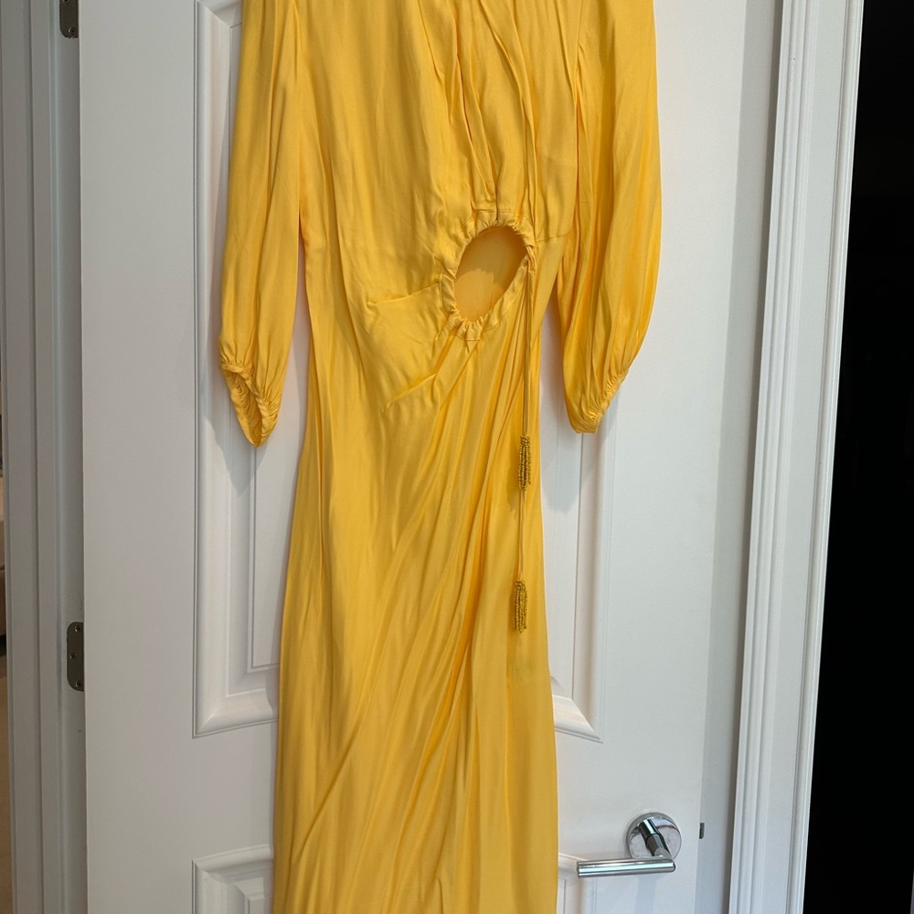 Farm Rio dress. Yellow, worn once great condition and beautiful dress.